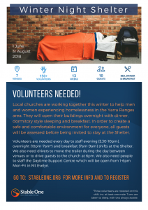 Volunteer Flyer 2018
